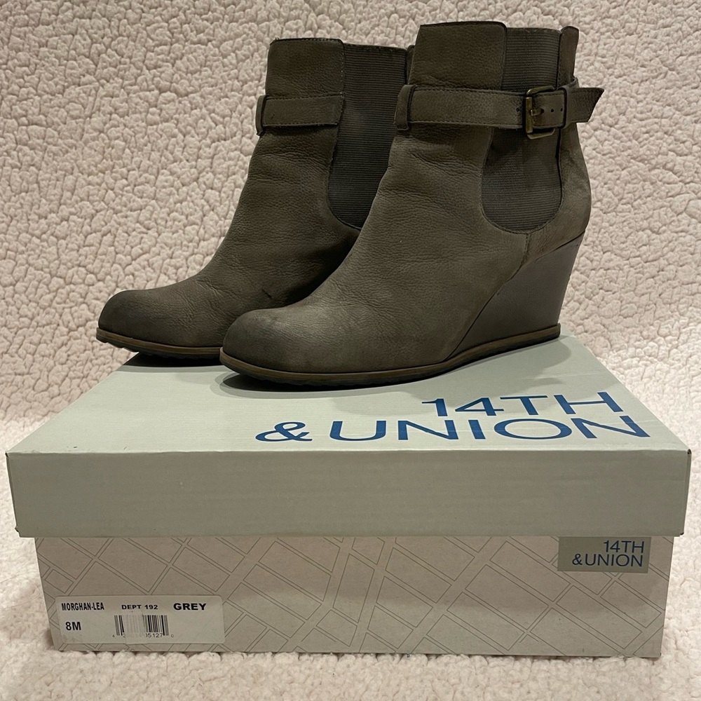 14th & Union Morghan-Lea Grey Booties